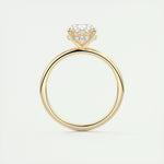 1.91 CT Oval Hidden Halo Moissanite Engagement Ring 15