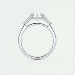 2.0 CT Round Cut Three Stone Moissanite Engagement Ring 8