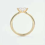 1.44 CT Trillion Cut Solitaire Moissanite Engagement Ring 14