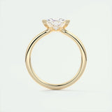 1.44 CT Trillion Cut Solitaire Moissanite Engagement Ring 14