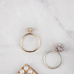 1.85 CT Oval Hidden Halo & Pave Moissanite Engagement Ring 4
