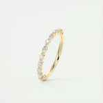 0.32 Marquise & Round Alternative Moissanite Wedding Band 17