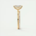 1.91 CT Emerald Cut Solitaire Moissanite Engagement Ring 13