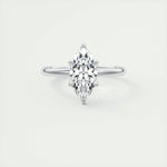 1.98 CT Marquise Cut Solitaire Moissanite Engagement Ring 1