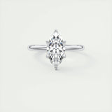 1.98 CT Marquise Cut Solitaire Moissanite Engagement Ring 1