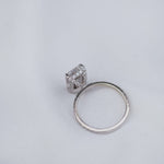 2.70 CT Radiant Solitaire Hidden Halo Pave Moissanite Engagement Ring 2