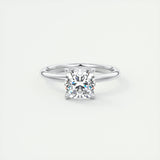 1.49 CT Cushion Cut Solitaire Moissanite Engagement Ring 1