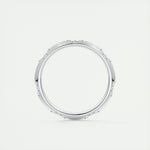 0.09 Round Cut Flush Moissanite Bridal Wedding Band 14
