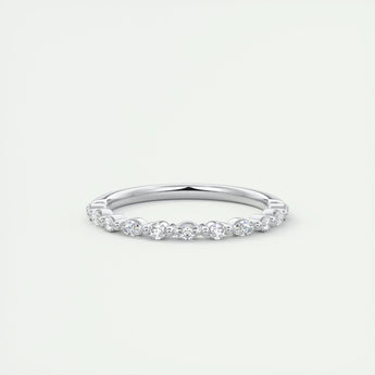 0.32 Marquise & Round Alternative Moissanite Wedding Band 18