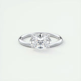 1.91 CT Oval Cut Solitaire Moissanite Engagement Ring 1