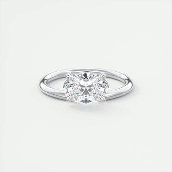 1.91 CT Oval Cut Solitaire Moissanite Engagement Ring 1