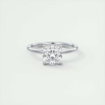 2.15 CT Cushion Cut Solitaire Moissanite Engagement Ring 1