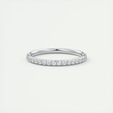 0.74 Round Cut Full Eternity Moissanite Bridal Wedding Band 1