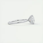 2.08 CT Princess Hidden Halo Moissanite Engagement Ring 2