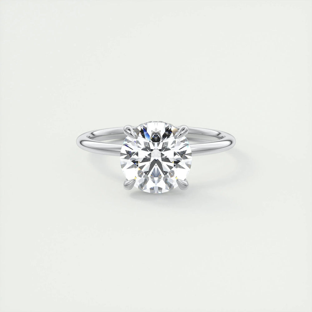 
                  
                    2.0 CT Round Solitaire Hidden Halo Moissanite Engagement Ring
                  
                