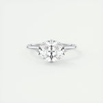 1.91 CT Oval Hidden Halo Moissanite Engagement Ring 1