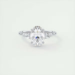 1.91 CT Oval Cut Three Stone Moissanite Engagement Ring 1