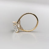 4.80 CT Radiant Solitaire Hidden Halo Moissanite Engagement Ring 4