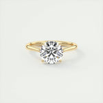 2.0 CT Round Cut Solitaire Moissanite Engagement Ring 8