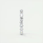 2.10 TCW Round Cut Full Eternity Moissanite Bridal Wedding Band 3