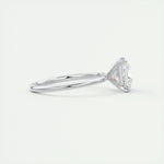 2.08 CT Princess Cut Solitaire Moissanite Engagement Ring 2