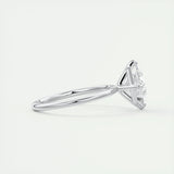 2.08 CT Princess Cut Solitaire Moissanite Engagement Ring 2