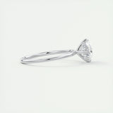 1.91 CT Oval Hidden Halo Moissanite Engagement Ring 2