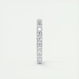 0.84 Round Cut Shared Prong Moissanite Bridal Wedding Band 4