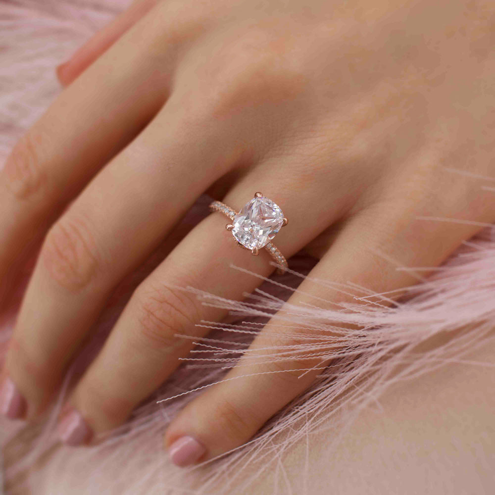 
                  
                    3.34 CT Elongated Cushion Shaped Moissanite Hidden Halo Style Engagement Ring 1
                  
                