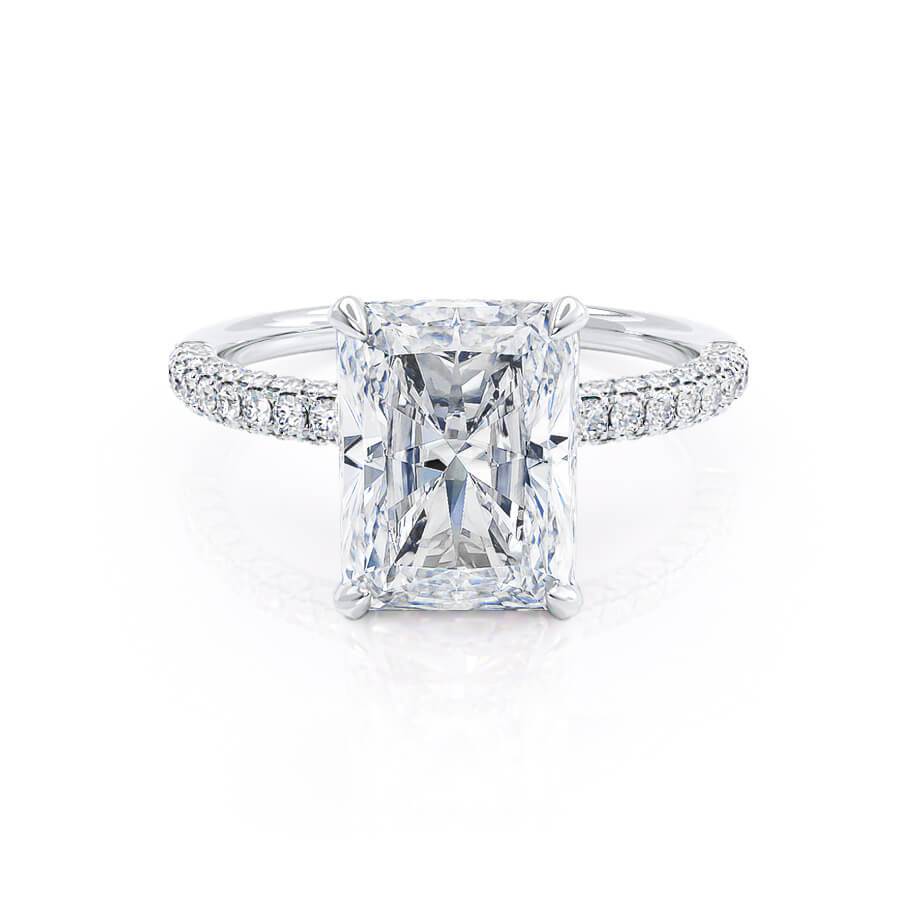 
                  
                    1.80 CT Radiant Shaped Moissanite Hidden Halo Engagement Ring 1
                  
                