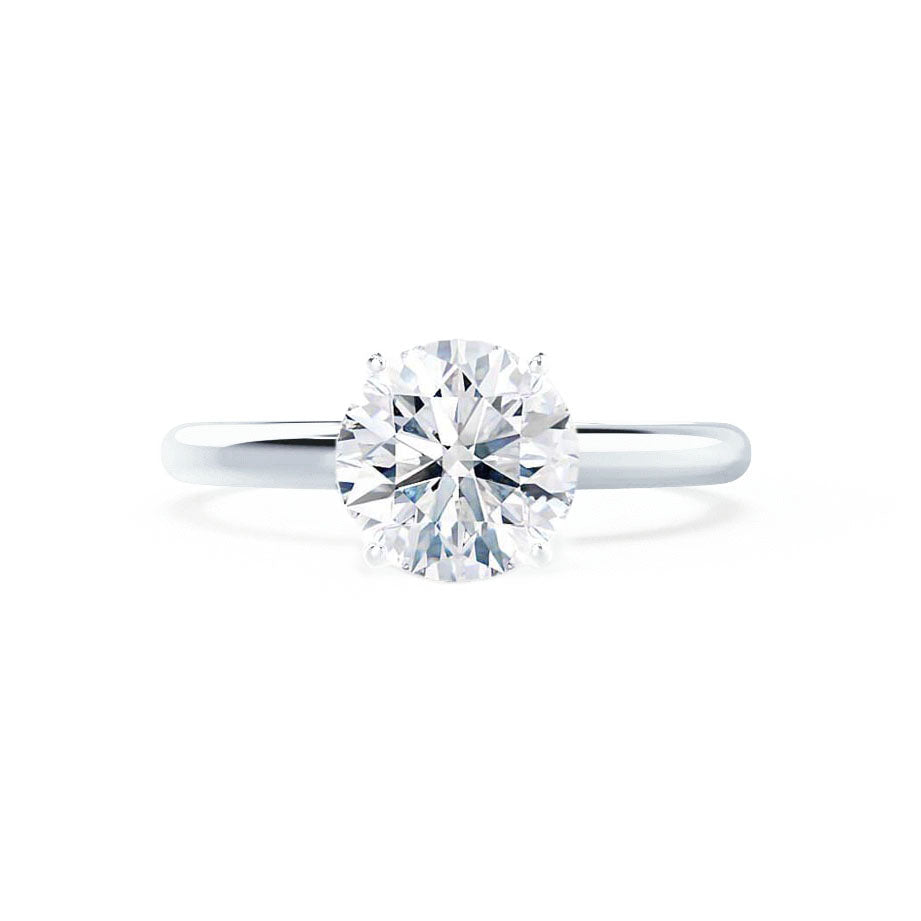 1.20 CT Round Shaped Solitaire Moissanite Engagement Ring 2