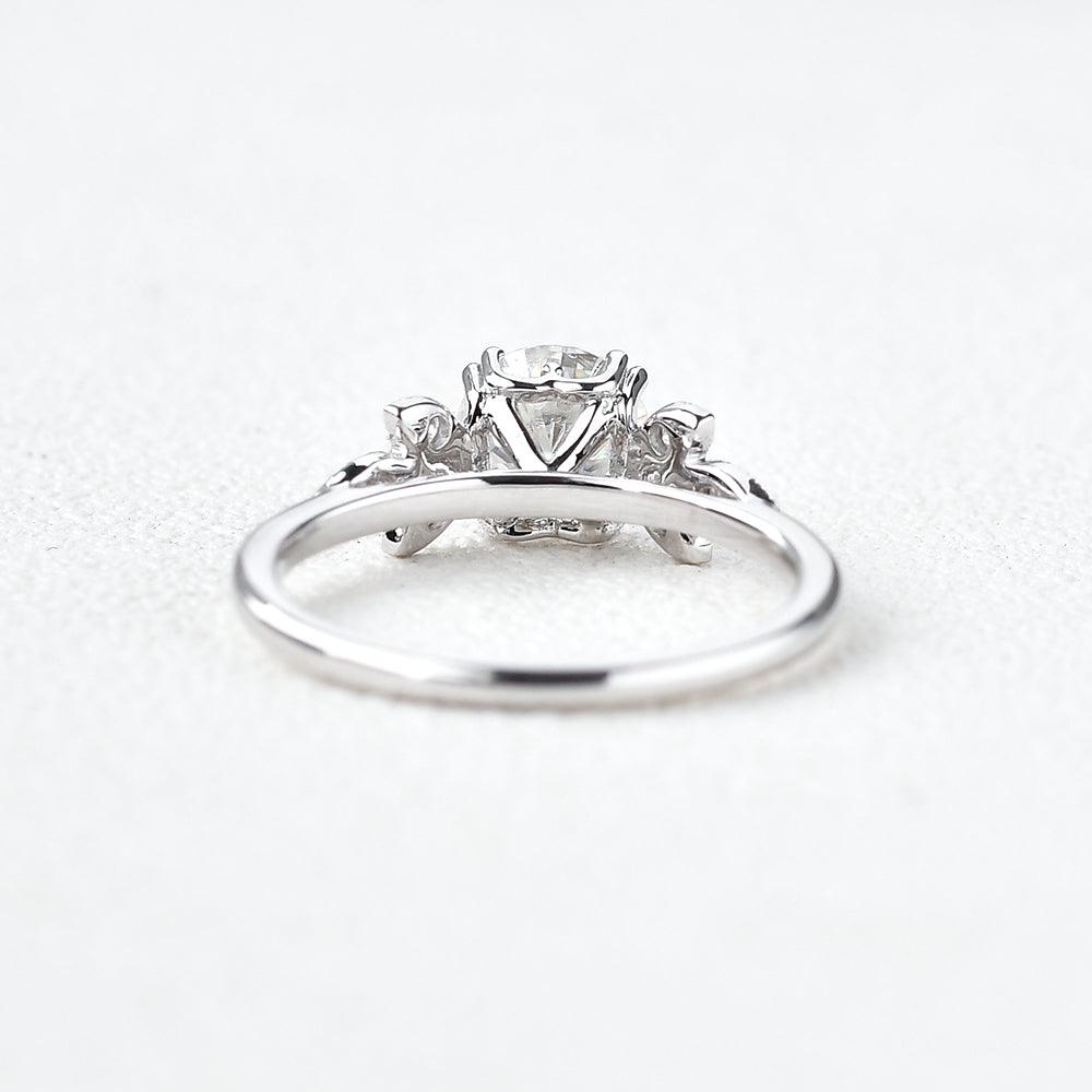 
                  
                    1.0 CT Round Cut Art Deco Moissanite Engagement Ring
                  
                