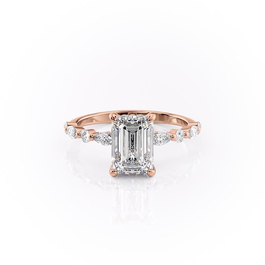 
                  
                    2.10 CT Emerald Cut Solitaire Pave Setting Moissanite Engagement Ring
                  
                