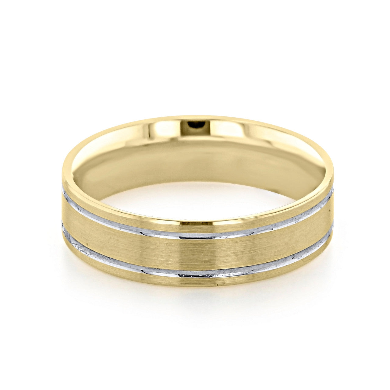 
                  
                    Classic Men's Wedding Band With Brushed Finish Metal
                  
                