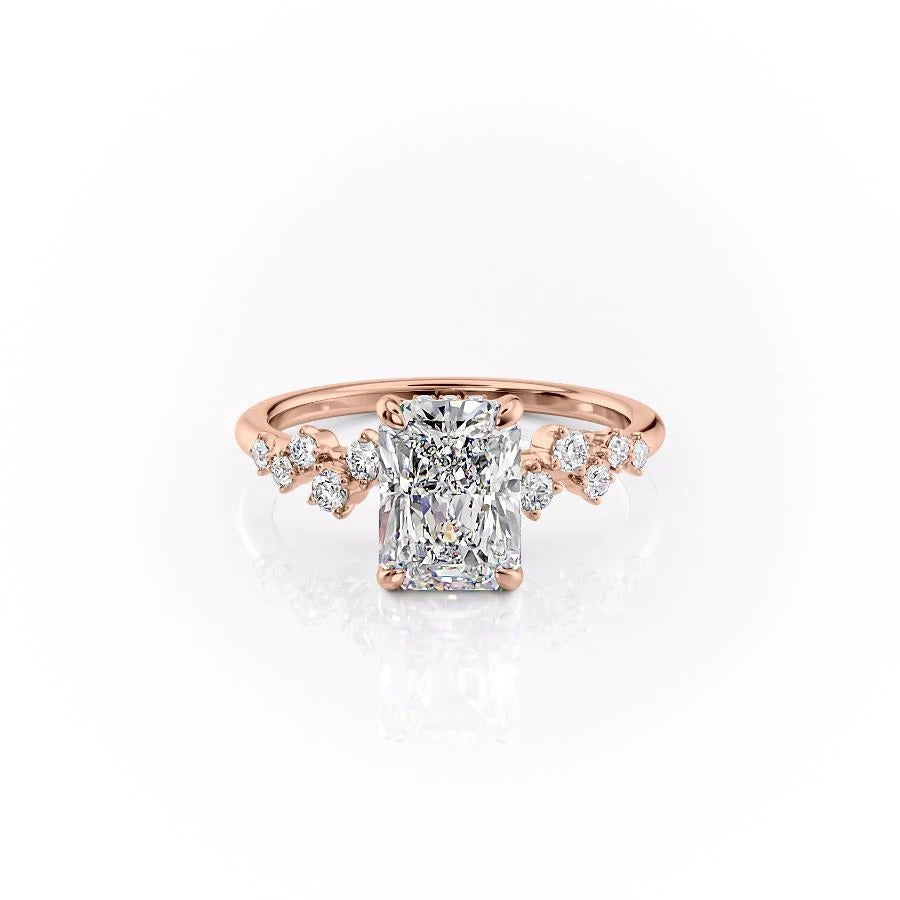 
                  
                    2.0 CT Radiant Cut Cluster Moissanite Engagement Ring 12
                  
                