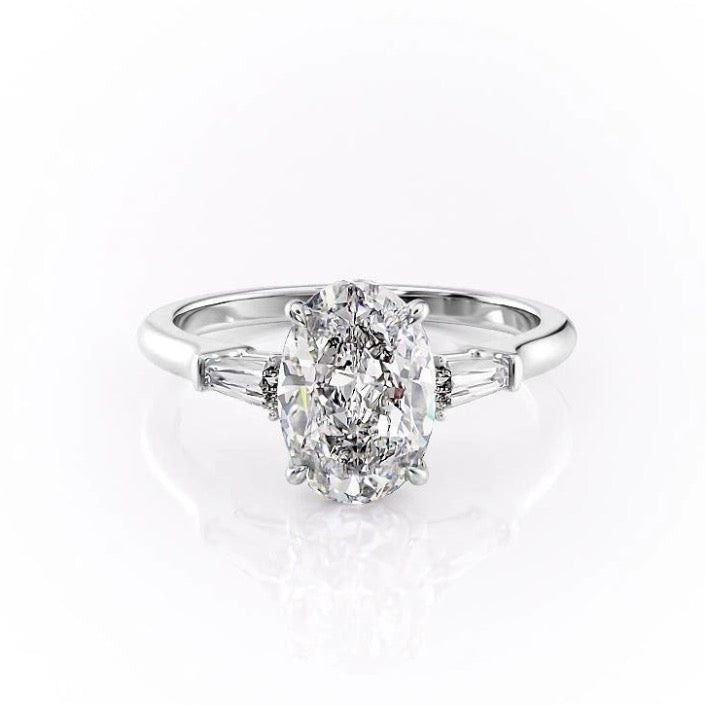 
                  
                    2.72 CT Oval Cut Three Stone Moissanite Engagement Ring
                  
                