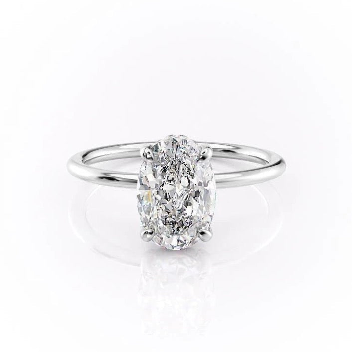 
                  
                    2.10 CT Oval Cut Solitaire Moissanite Engagement Ring
                  
                