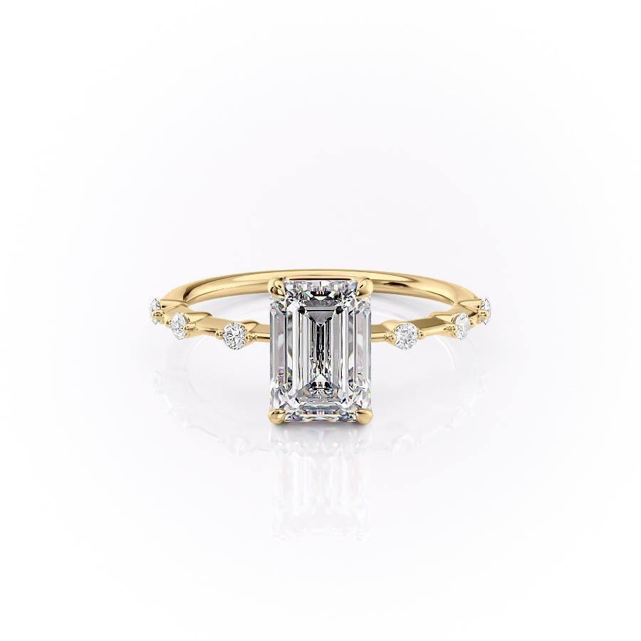 
                  
                    2.10 CT Emerald Cut Solitaire Dainty Style Moissanite Engagement Ring 11
                  
                