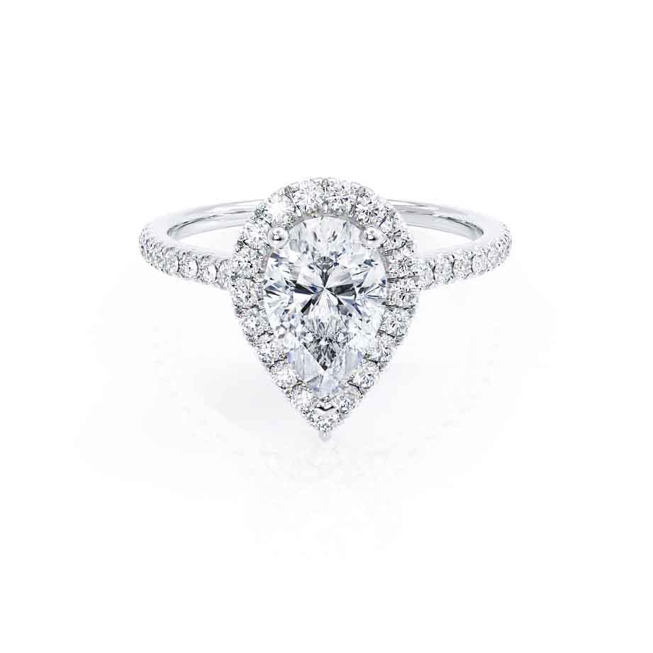 
                  
                    0.94 CT Pear Shaped Moissanite Halo Engagement Ring 2
                  
                