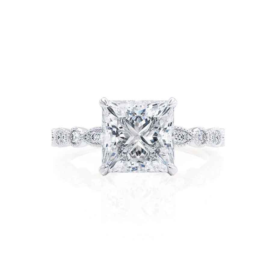 
                  
                    1.50 CT Princess Shaped Moissanite Solitaire Engagement Ring 2
                  
                