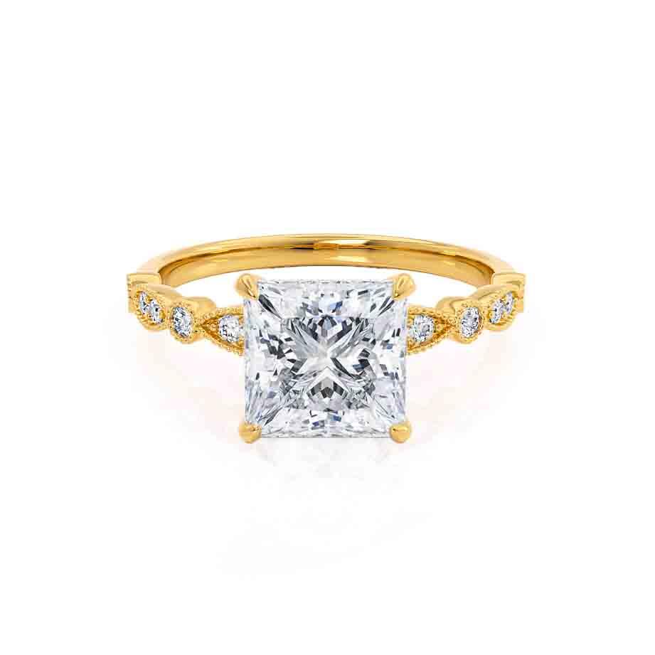 
                  
                    1.50 CT Princess Shaped Moissanite Solitaire Style Engagement Ring 1
                  
                