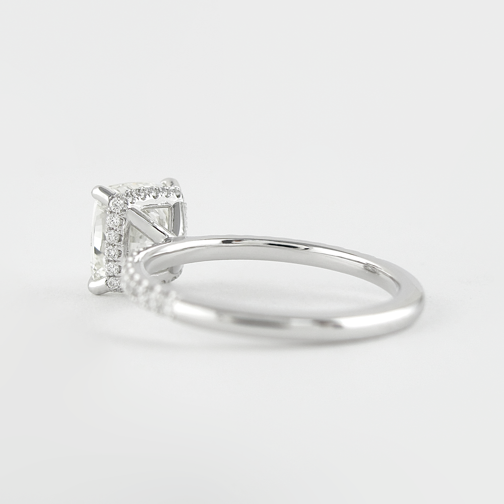 
                  
                    1.80 CT Cushion Hidden Halo & Pave Moissanite Engagement Ring
                  
                