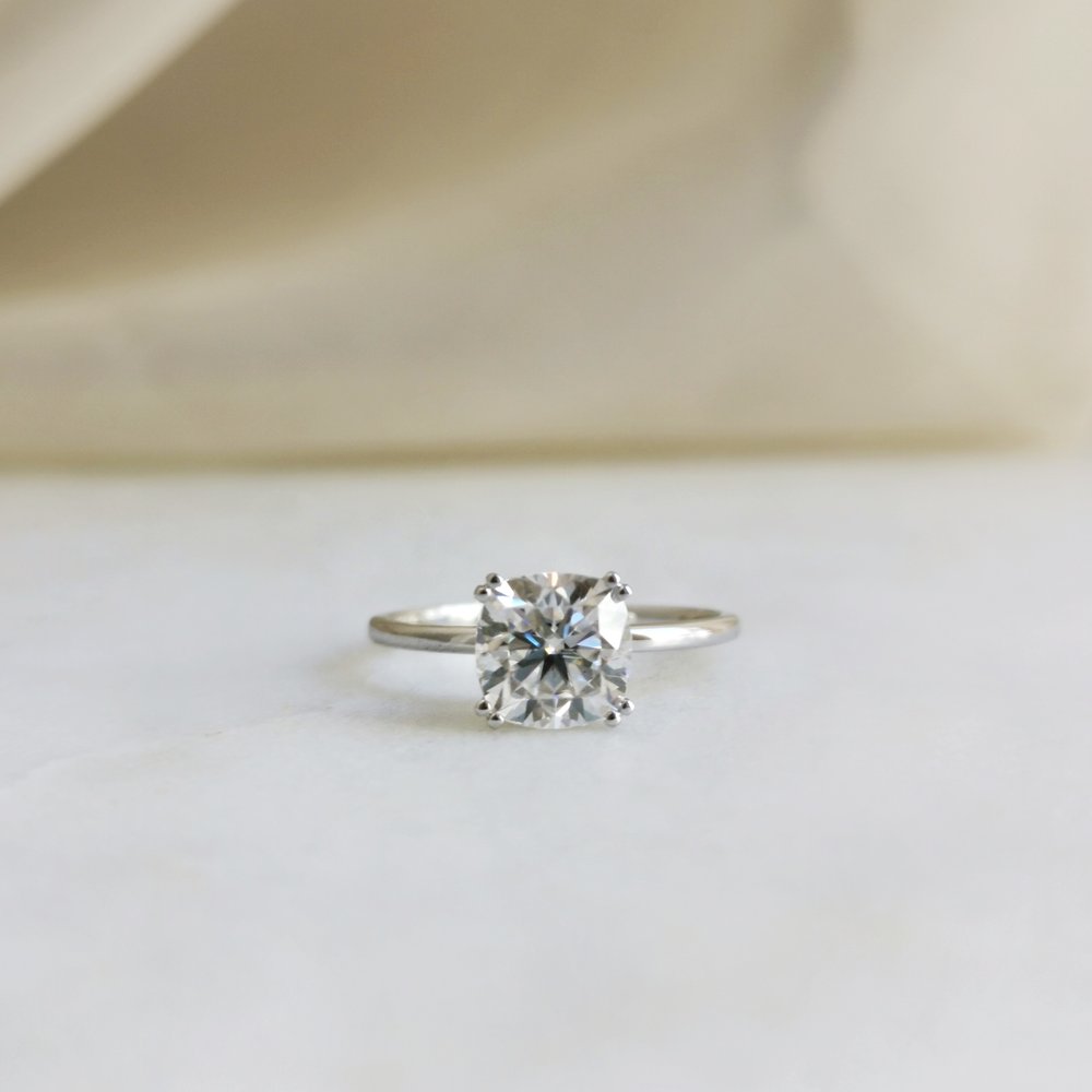 
                  
                    1.60 CT Cushion Shaped Moissanite Solitaire Engagement Ring 6
                  
                
