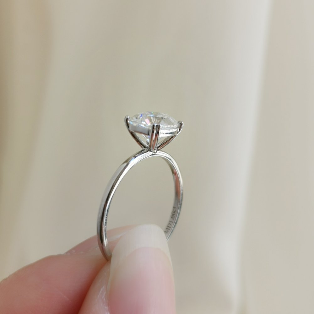 
                  
                    1.60 CT Cushion Shaped Moissanite Solitaire Engagement Ring 14
                  
                
