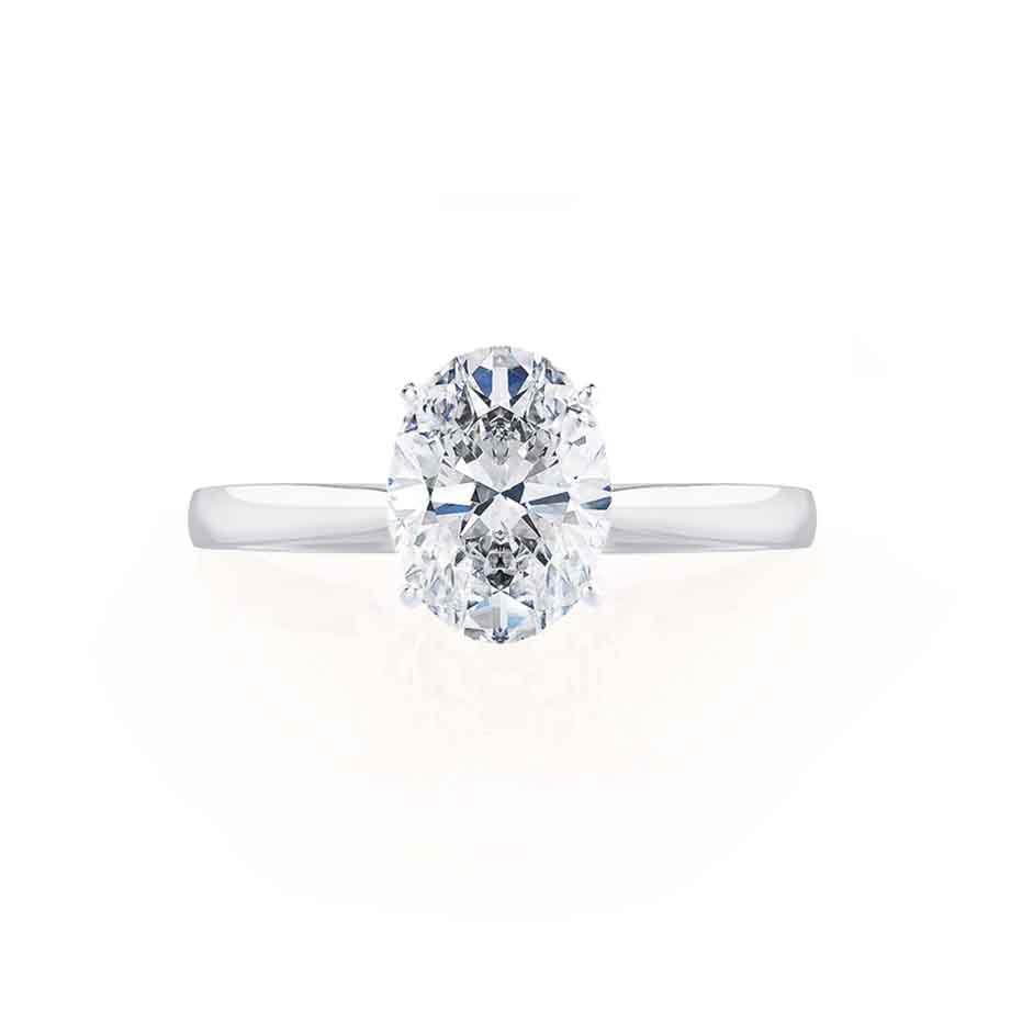 
                  
                    1.50 CT Oval Shaped Moissanite Solitaire Engagement Ring 5
                  
                