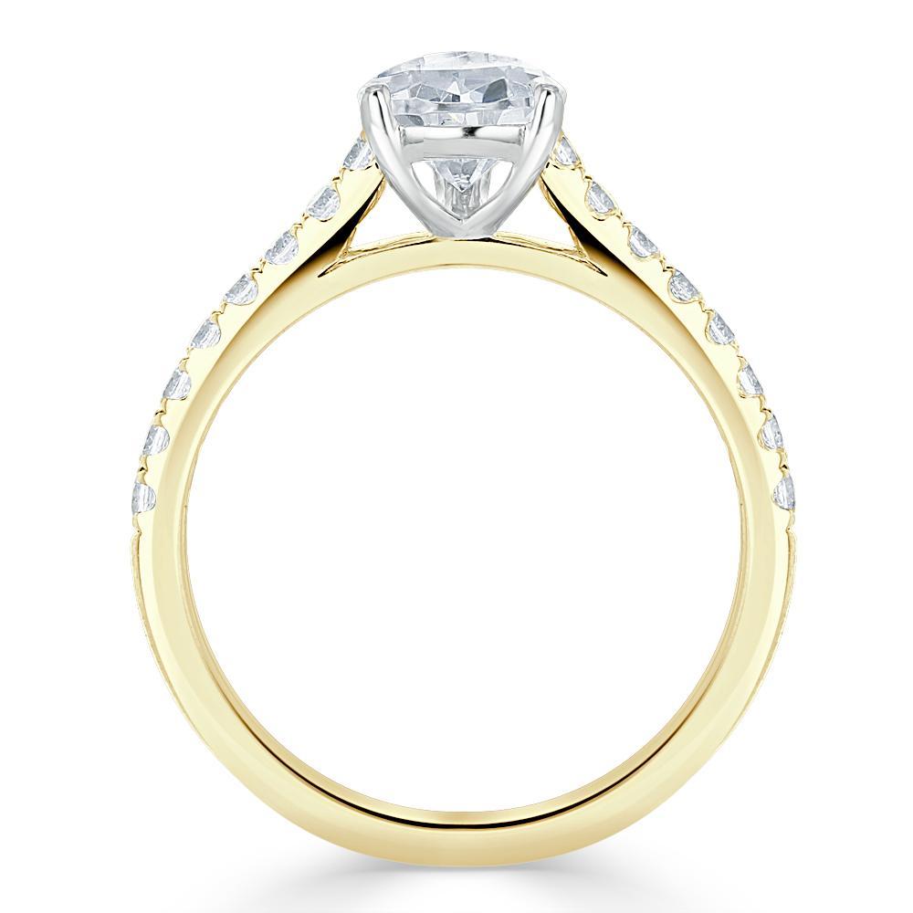 
                  
                    1.33 CT Pear Cut Solitaire Pave Setting Moissanite Engagement Ring
                  
                