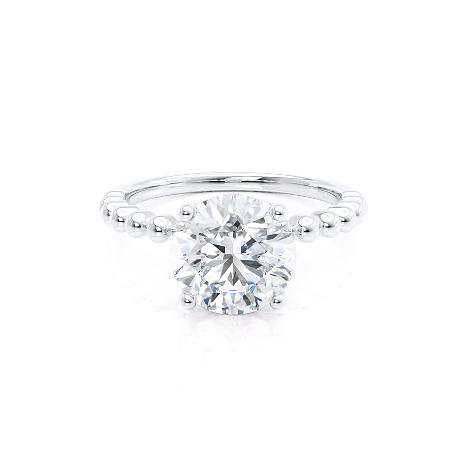 
                  
                    0.80 CT Round Shaped Moissanite Solitaire Engagement Ring 1
                  
                