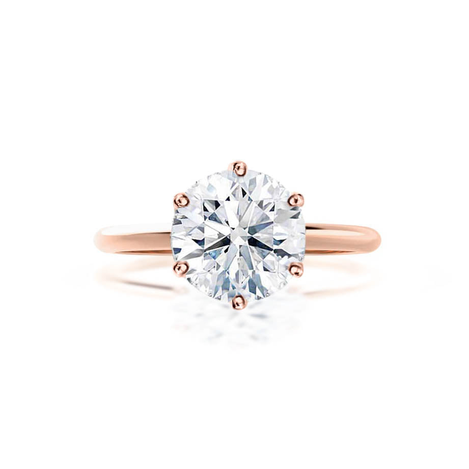 
                  
                    2.20 CT Round Shaped Moissanite Solitaire Style Engagement Ring 6
                  
                