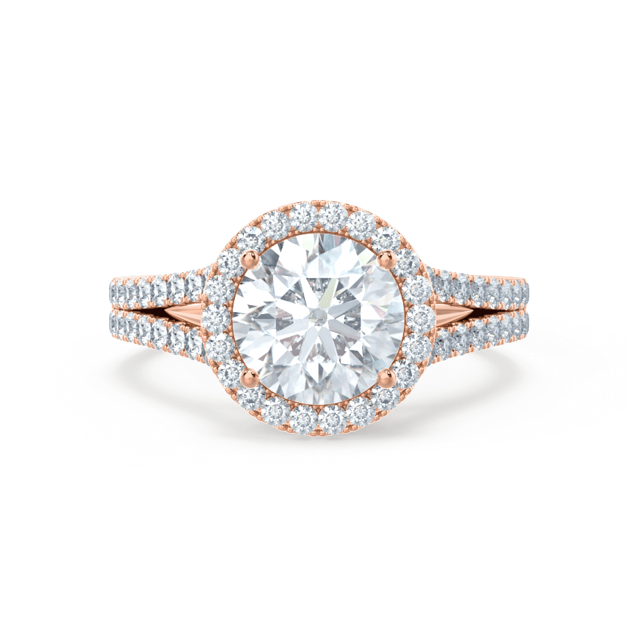 
                  
                    0.50 CT Round Shaped Moissanite Halo Split Shank Style Engagement Ring 9
                  
                