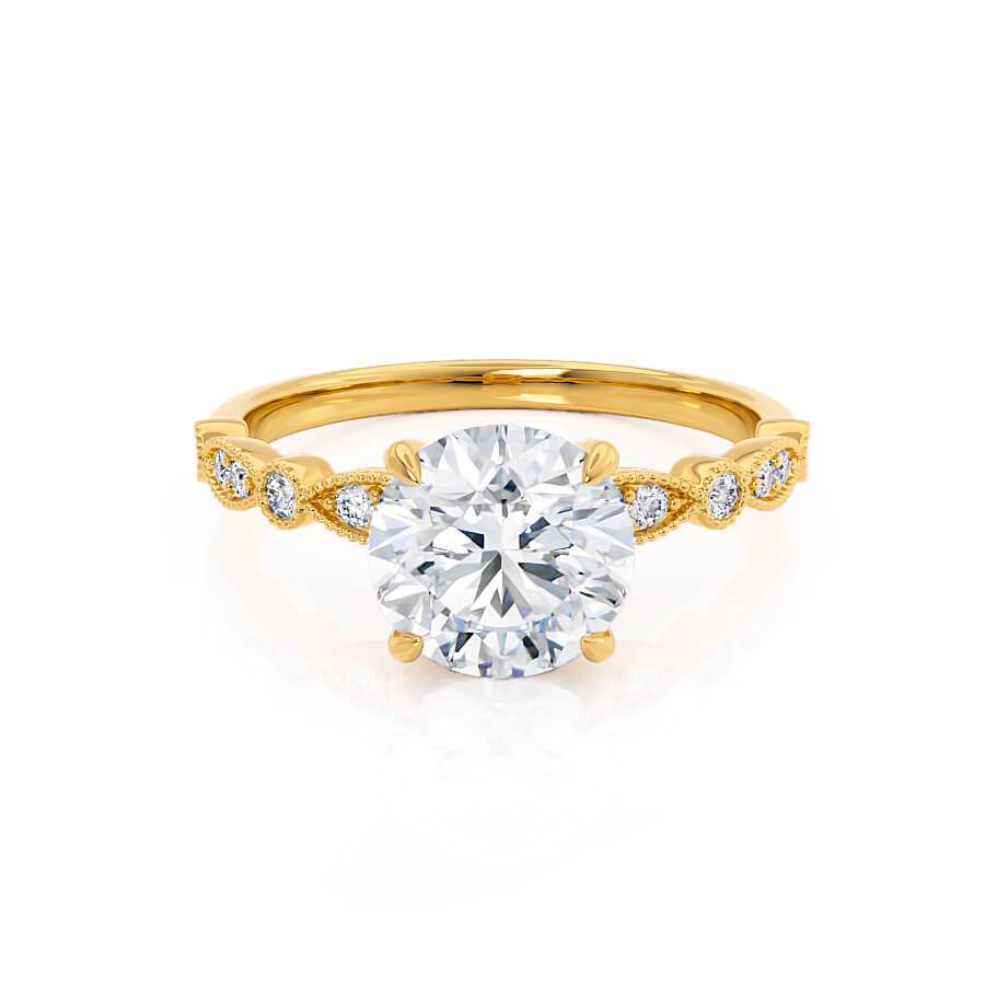 
                  
                    1.0 CT Round Shaped Moissanite Solitaire Style Engagement Ring
                  
                